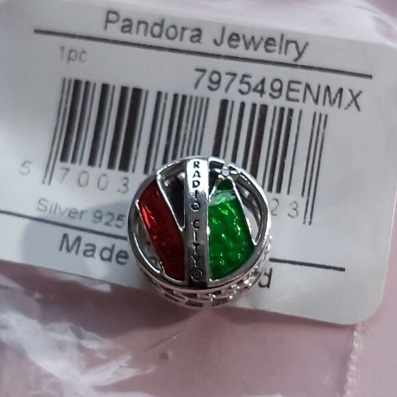 Auth Pandora *RETIRED* Sterling Silver RADIO CITY MUSIC HALL Charm 797549ENMX - Picture 1 of 11